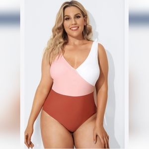 V-Neck Cross Cross Style Swimsuit